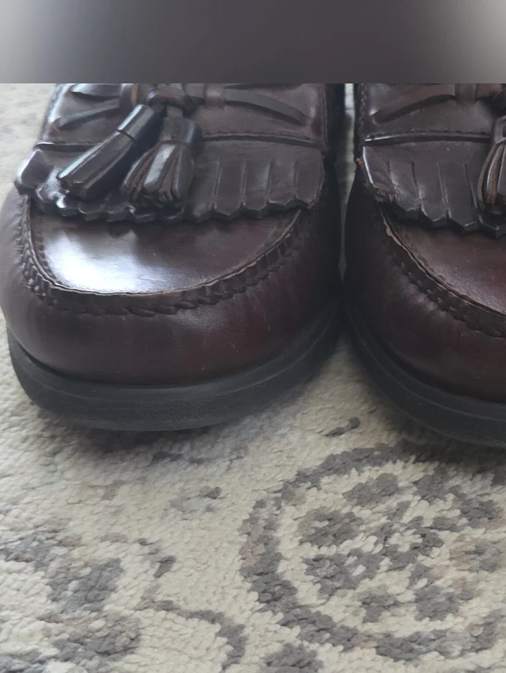 Freeman DDF Men’s Brown Leather Tasseled Loafers Casual/Dress Shoes Size 9.5 M